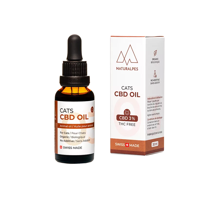 Huile CBD pour chat 5%