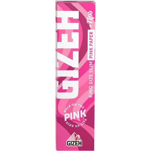 GIZEH Pink King Size Slim + Tips